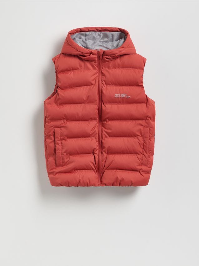 Gewatteerde bodywarmer met capuchon - RESERVED