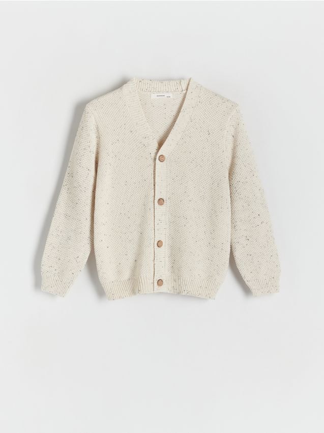 Reserved - cardigan melanj - crem