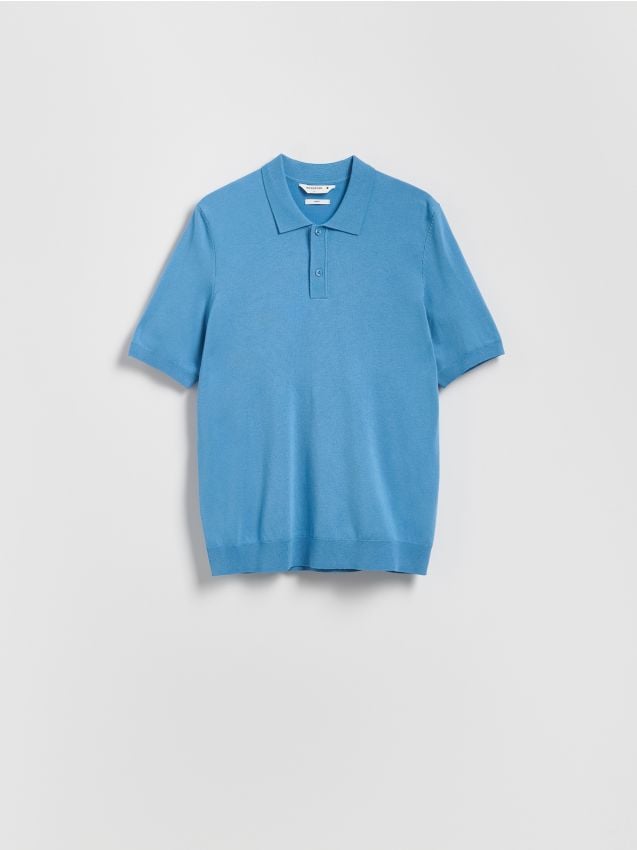 Polo džemper s visokim sadržajem viskoze - RESERVED