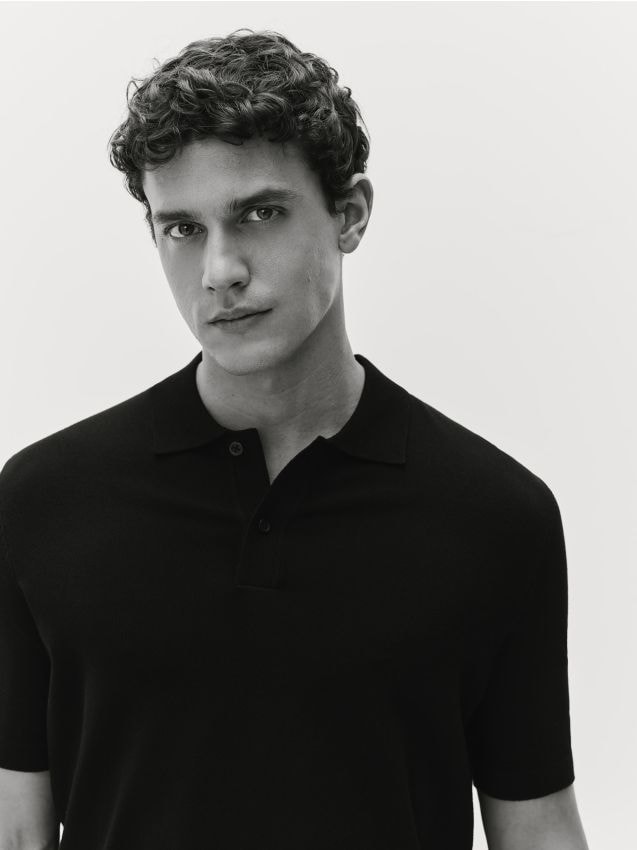 Viscose rich polo jumper - RESERVED
