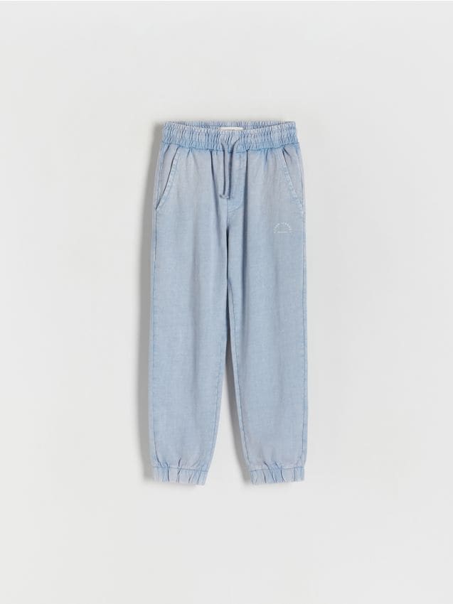 Reserved - boys` trousers - albastru-deschis