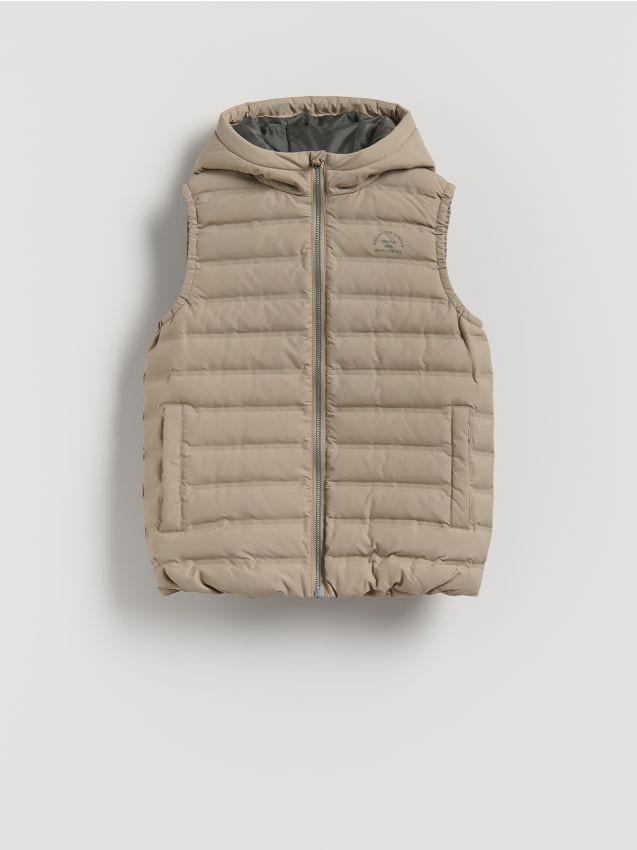 Quilted vest with hood - RESERVED