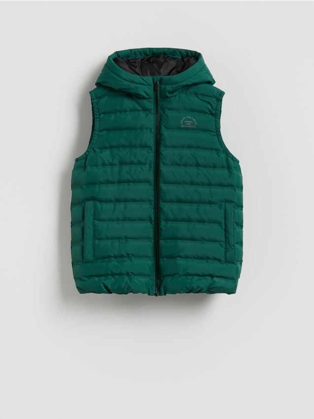 Quilted vest with hood - RESERVED