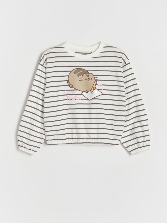 Reserved - girls` t-shirt - gri-închis