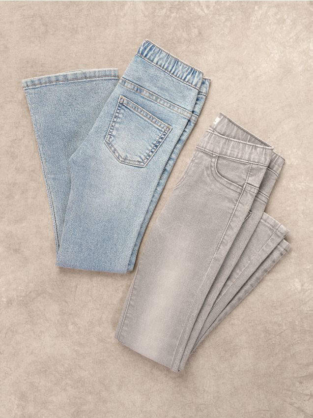 Reserved - Pantaloni jegging flare - gri