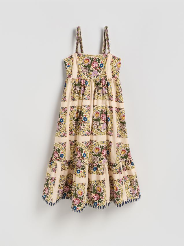 Patterned sleeveless dress - RESERVED