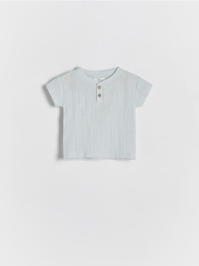 Reserved - t-shirt oversize - albastru-deschis
