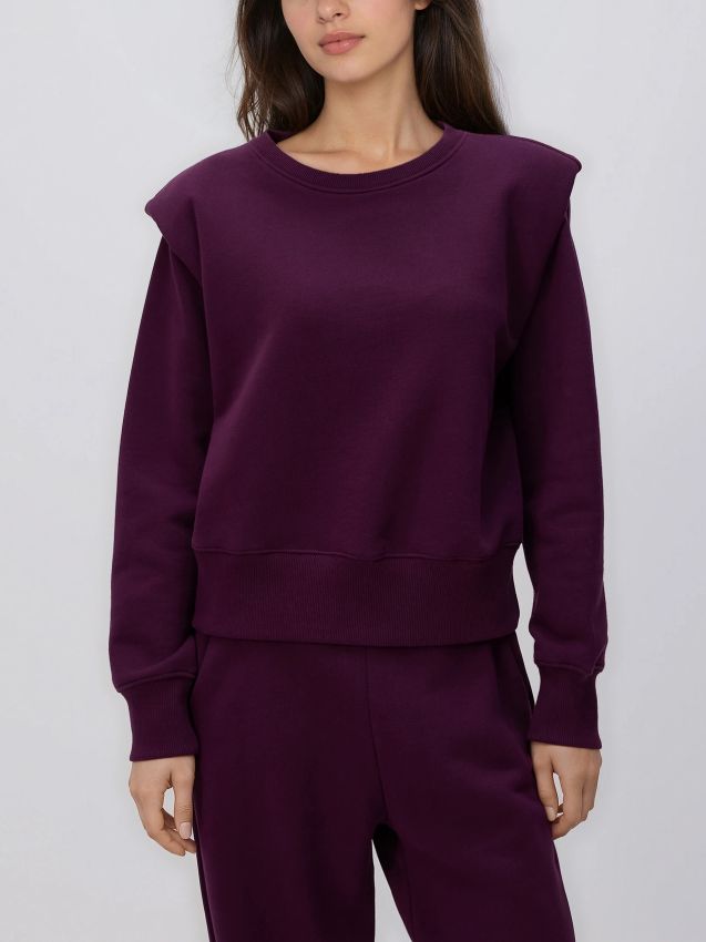 Sweatshirt with shoulder pads - RESERVED