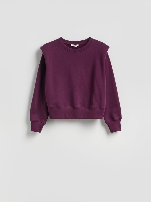 Sweatshirt with shoulder pads - RESERVED