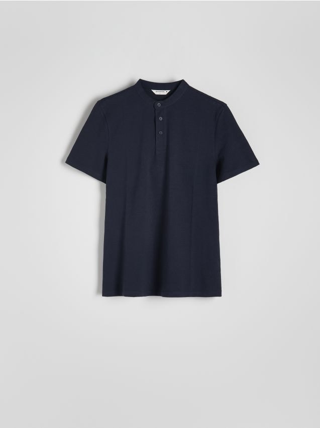 Regular fit poloshirt met opstaande kraag - RESERVED