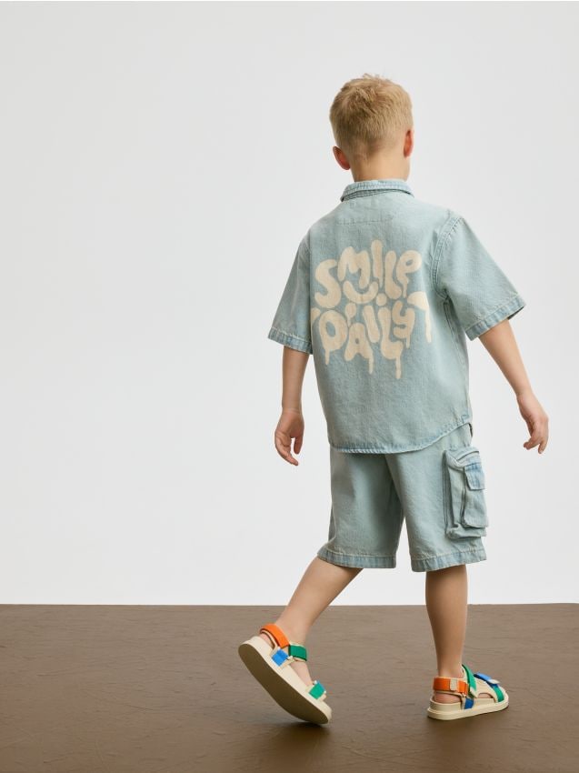 Regular fit denim overhemd - RESERVED