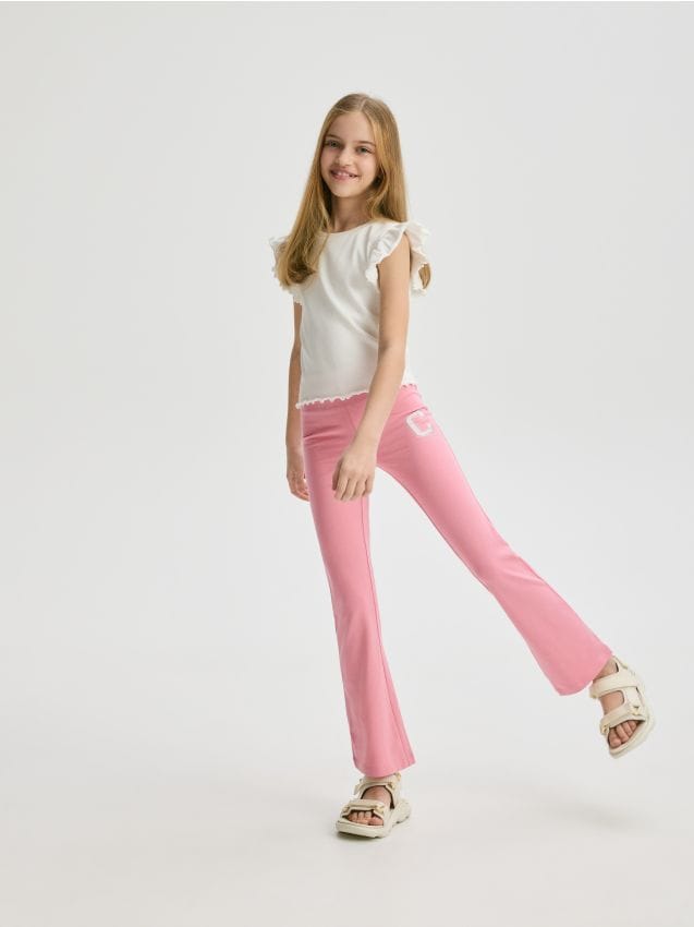 Printed cotton rich leggings - RESERVED