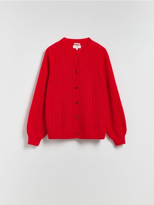 Cardigan with alpaca wool blend - RESERVED