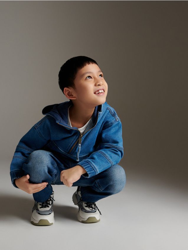 Reserved - boys` jogging top - albastru