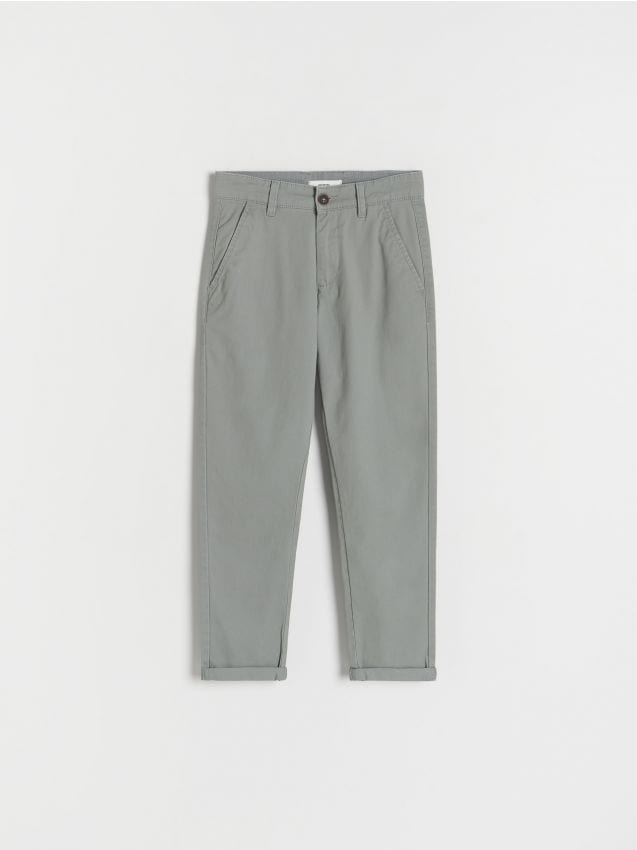 Reserved - pantaloni chino regular fit - verde-închis