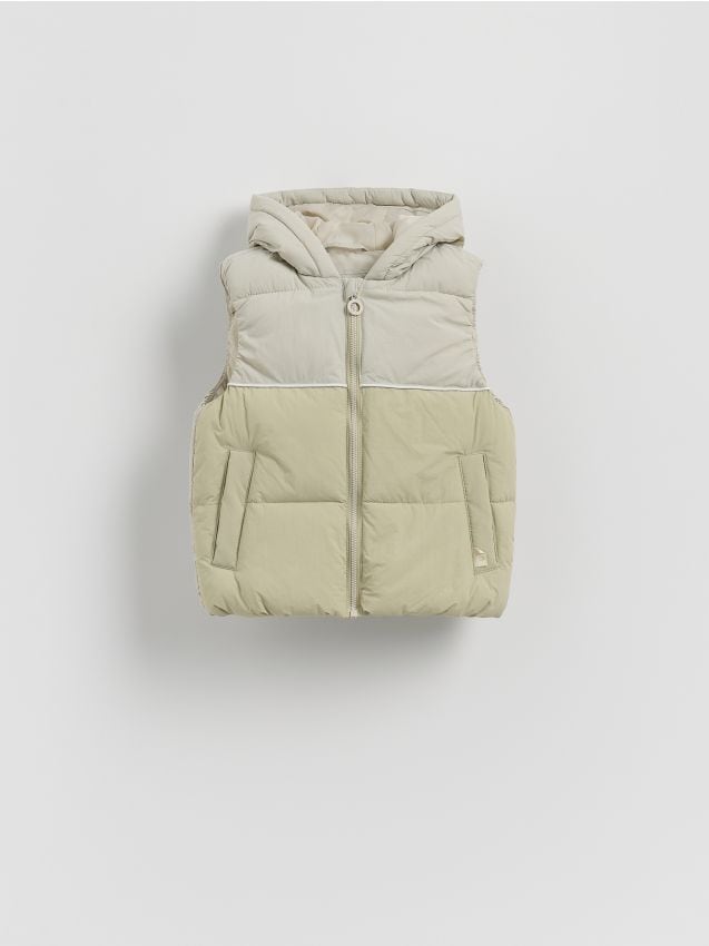 Quilted vest with hood - RESERVED