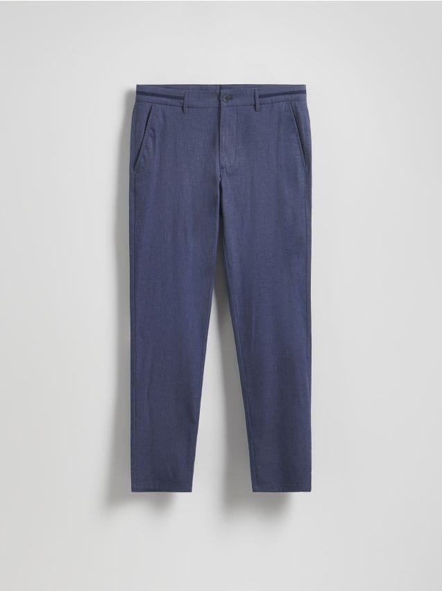 Reserved - Pantaloni chino slim fit - bleumarin