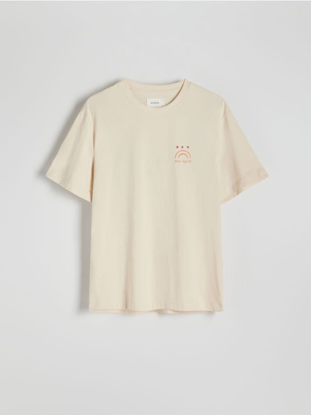 Reserved - men`s t-shirt - bej