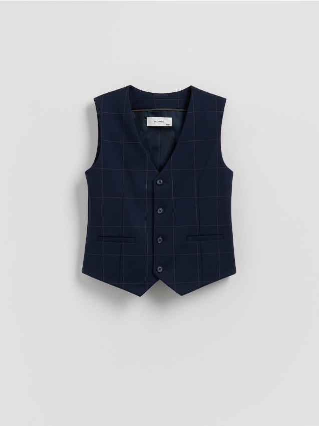 Elegant check vest - RESERVED
