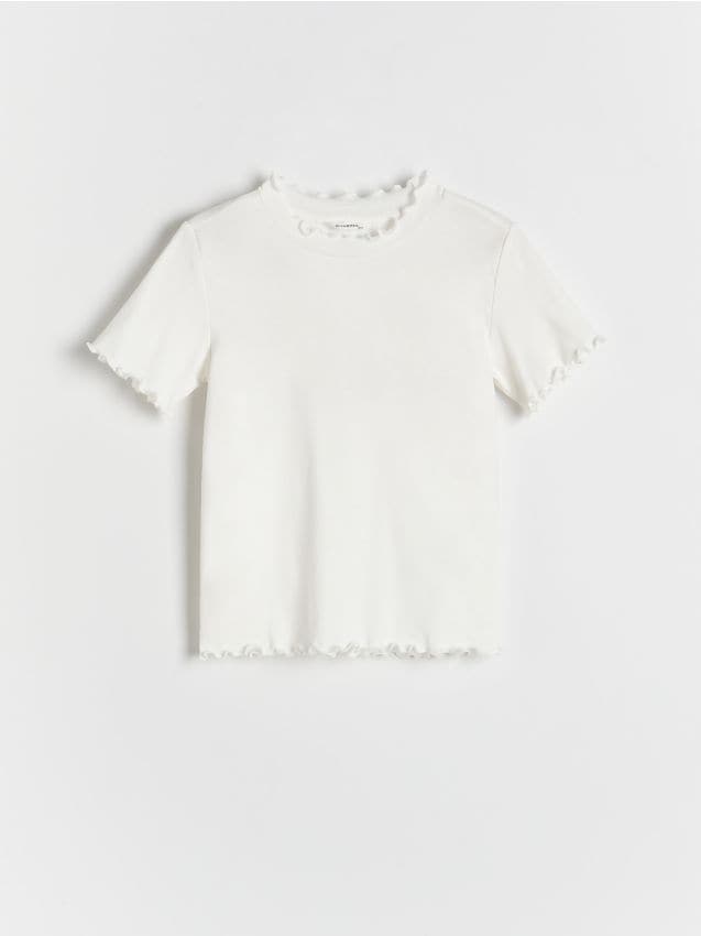 T-shirt with decorative trim - RESERVED