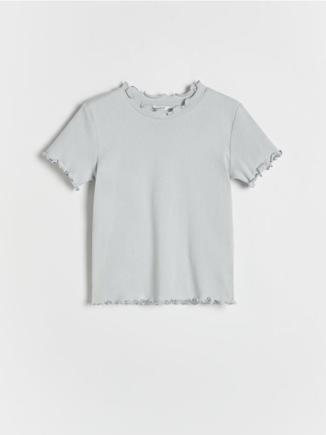 T-shirt with decorative trim - RESERVED