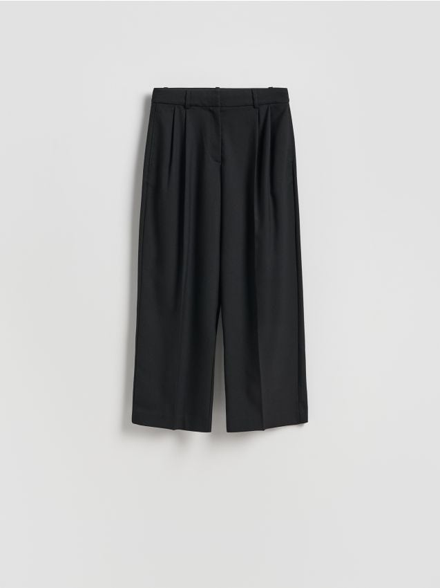 Reserved - Pantaloni carrot fit - negru