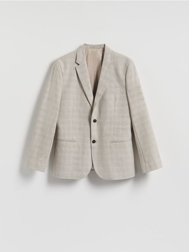 Check slim fit blazer - RESERVED