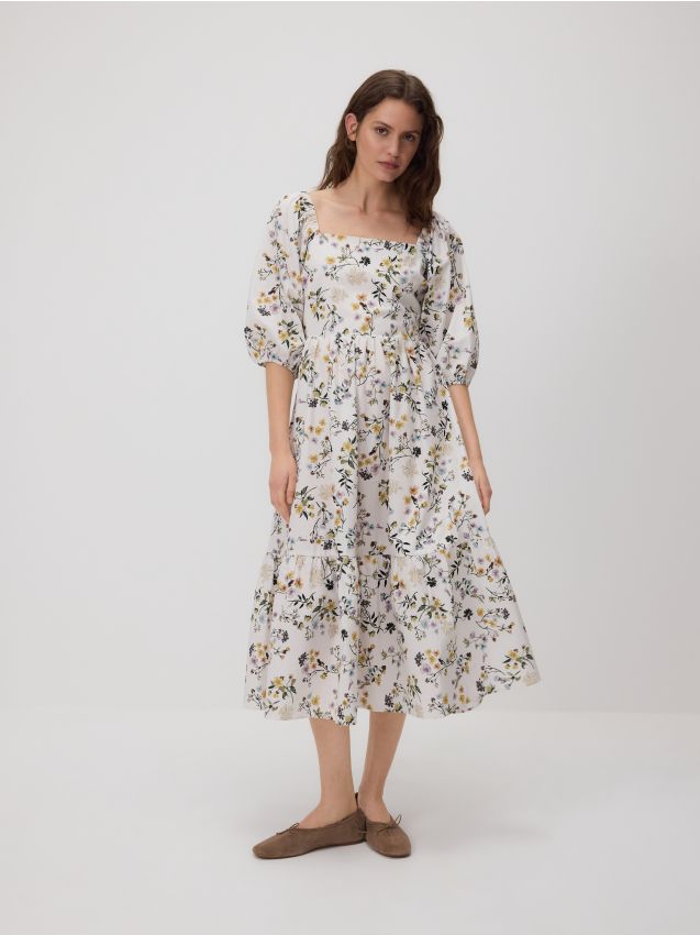 Cotton midi dress - RESERVED