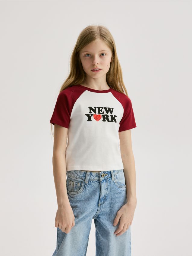 Cotton T-shirt with application - RESERVED