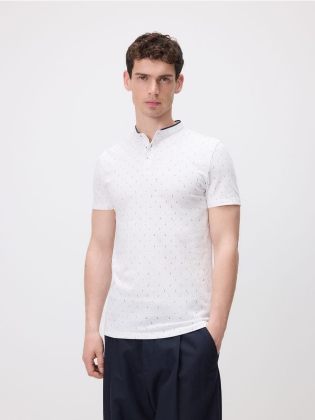 Poloskjorte i regular fit af bomuld - RESERVED