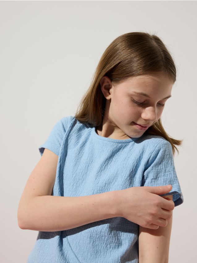 Blouse with asymmetric stitching - RESERVED