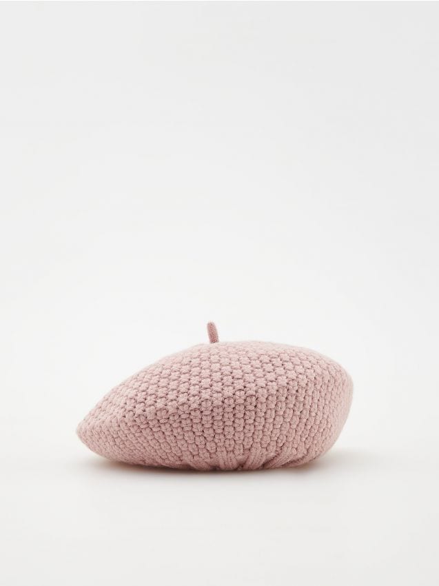 Decorative knit beret - RESERVED