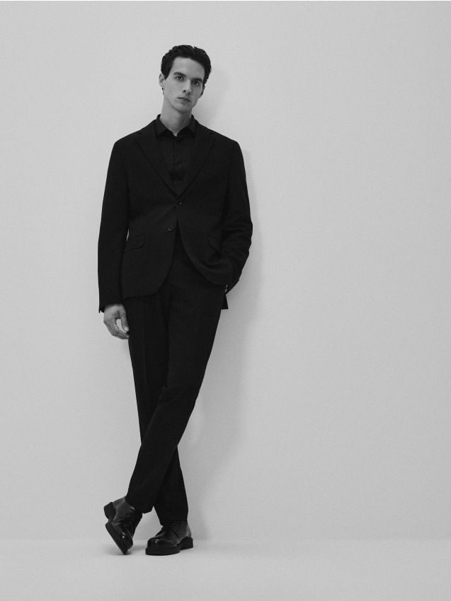 Slim fit suit trousers - RESERVED