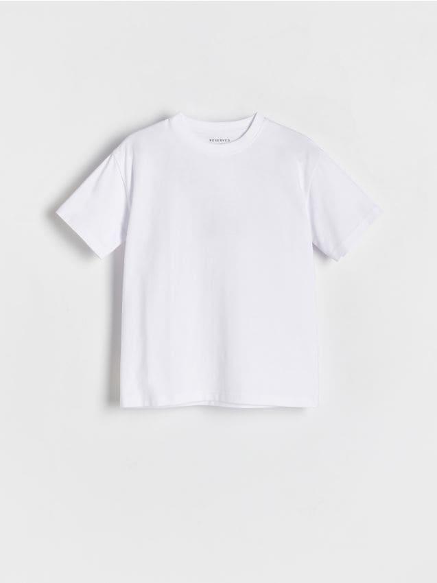 Reserved - Tricou oversized din bumbac - alb