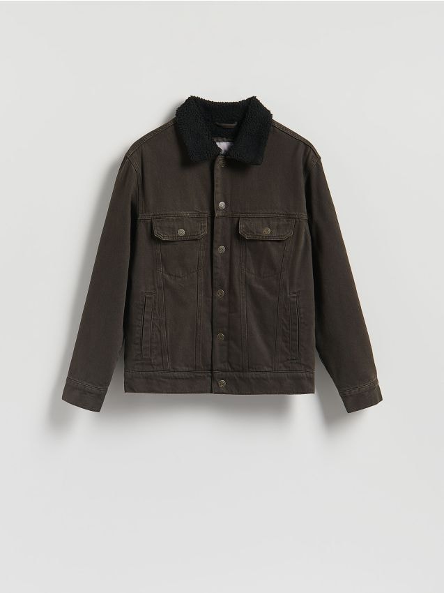 Denim sherpa jacket - RESERVED