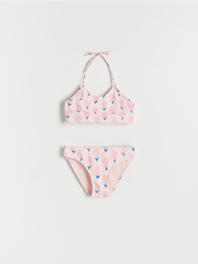 Reserved - girls` swimming suit - nude