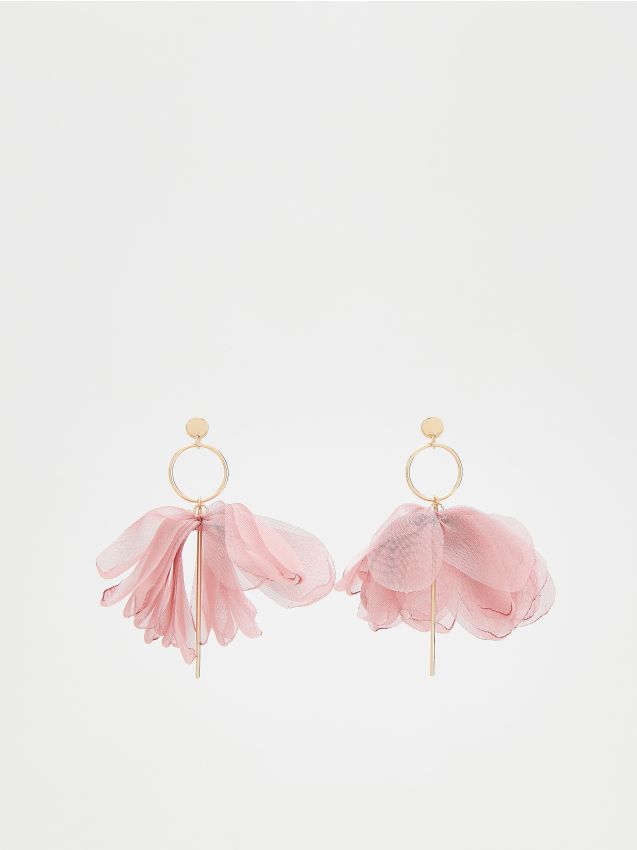 Boucles d’oreilles pendantes à fleurs - RESERVED