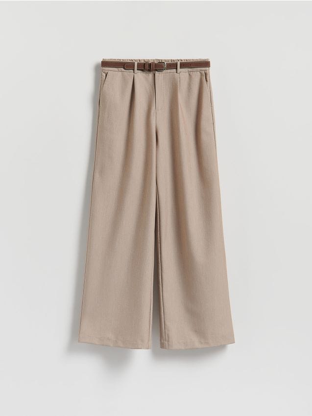 Loose trousers with belt - RESERVED
