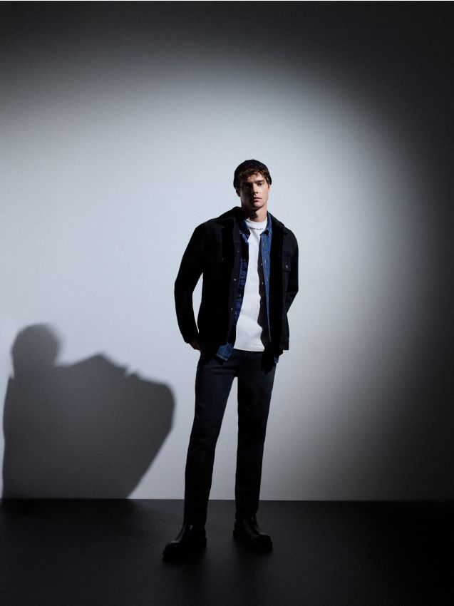 Denim jack met capuchon - RESERVED