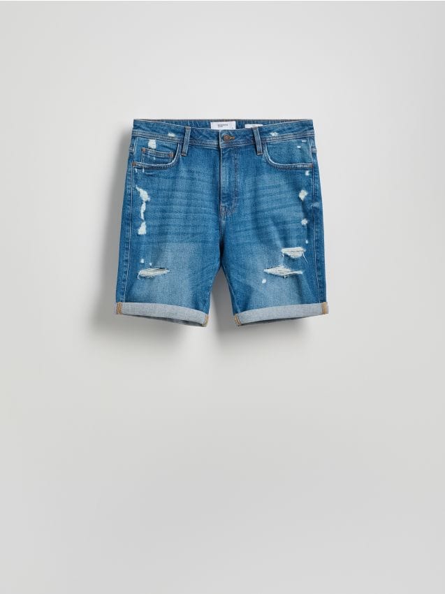 Slim fit šorc od trapera - RESERVED