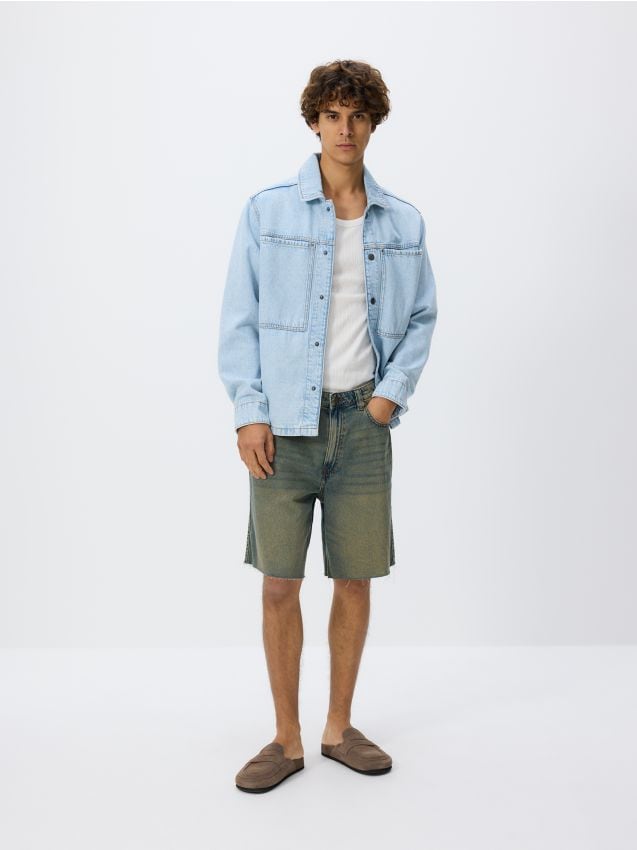 Straight denim shorts - RESERVED