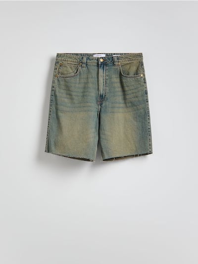 Shorts aus Denim im Straight-Fit