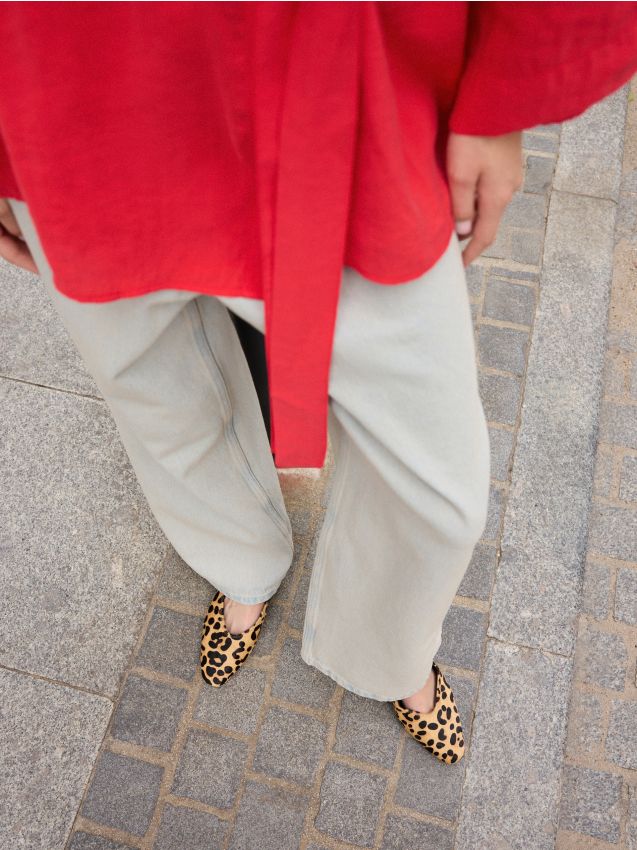 Reserved - ladies` mules - multicolor