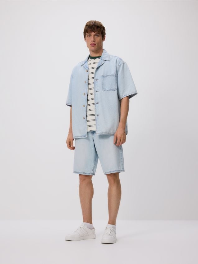 Regular fit denim shirt - RESERVED