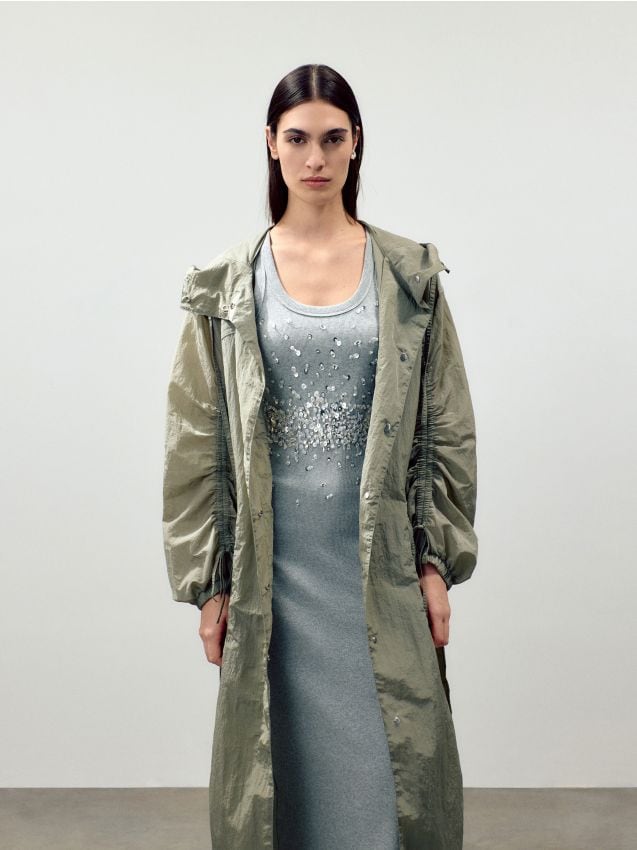 Dress with shiny appliqués - RESERVED