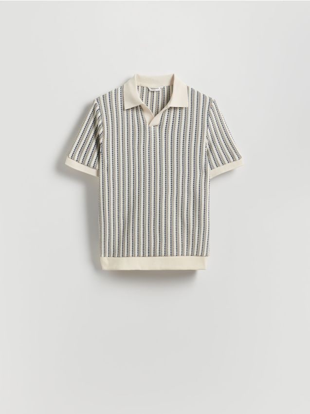 Comfort fit gestreept poloshirt - RESERVED