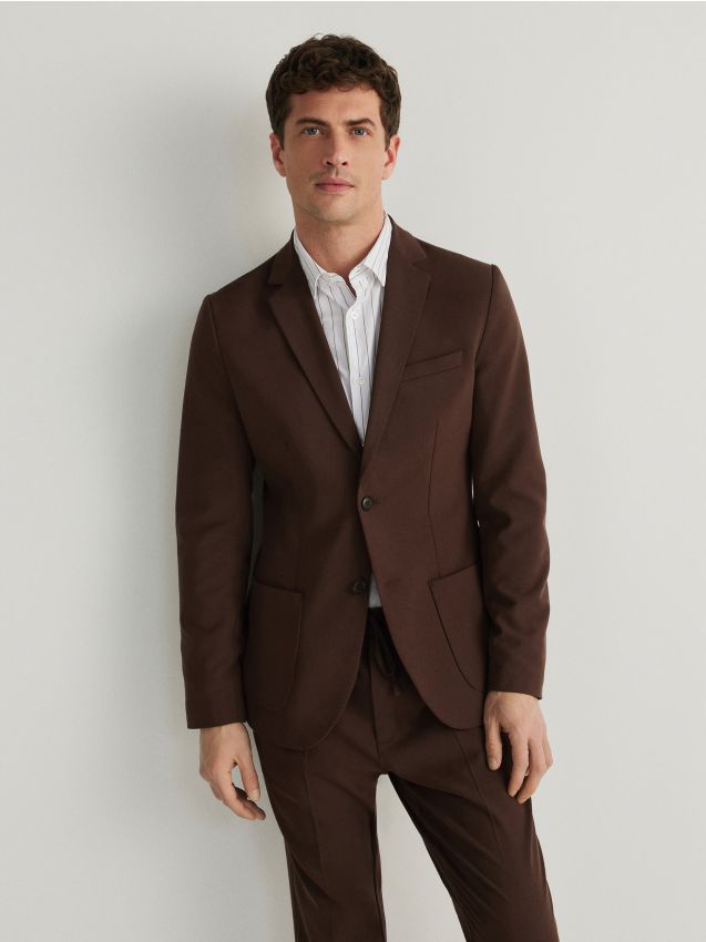 Reserved - sacou slim fit - maro