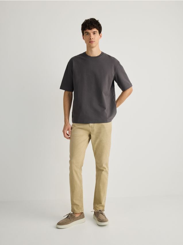 Boxy cotton T-shirt - RESERVED