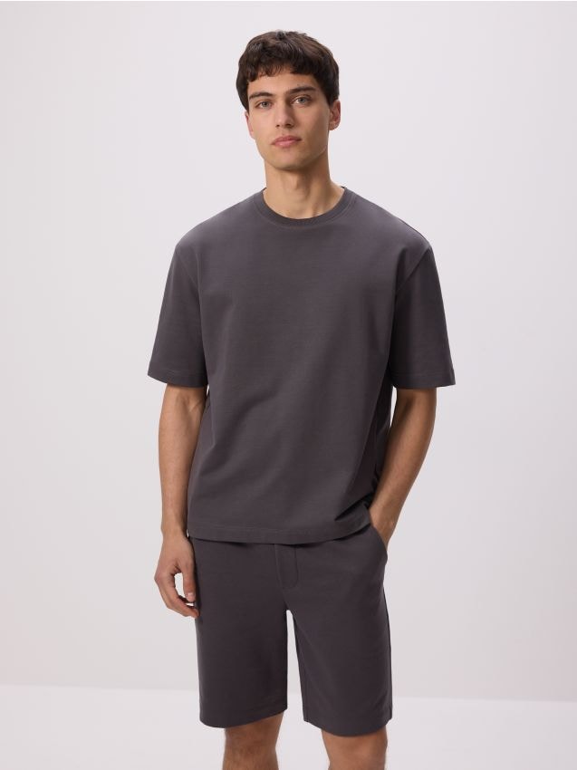 Boxy cotton T-shirt - RESERVED