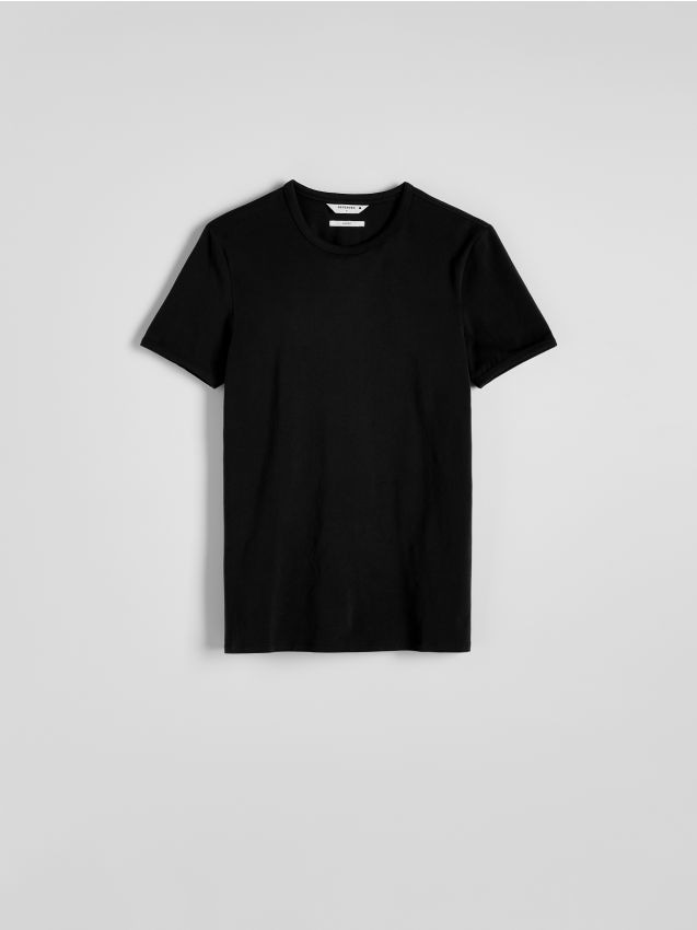 Reserved - Tricou slim fit din bumbac - negru